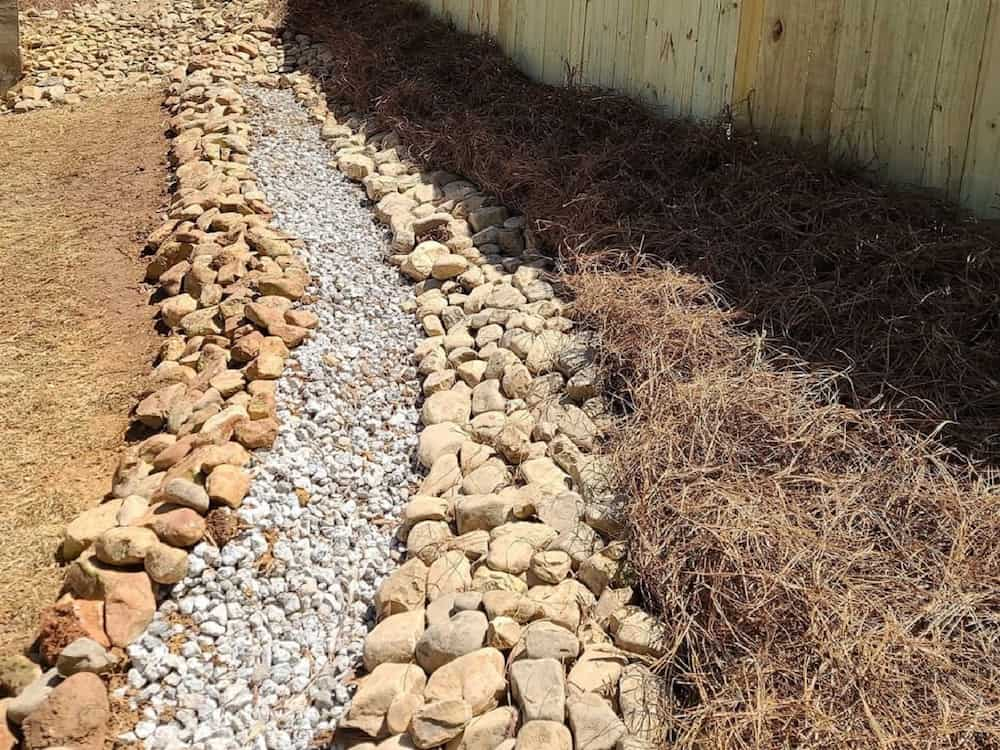 Dry Creek Bed Installation